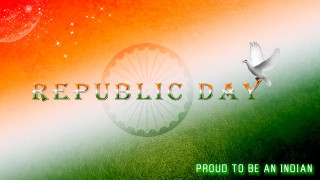 Flag bird flying republic day - processed free wallpaper
