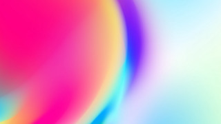 Blurry circular pink blue green - a white center free wallpaper