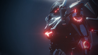 Futuristic robot red eyes glowing - a futuristic robot free wallpaper for desktop