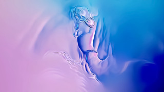 Blue pink background woman vaporwave - alberto seveso free wallpaper