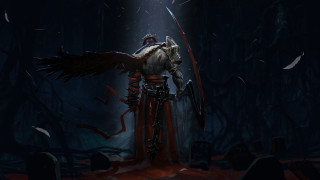 Dark forest man sword bird - a sword and a bird free wallpaper