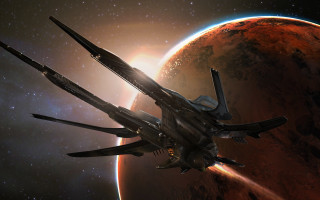 Space ship red planet star 4 - star citizen halo free wallpaper for desktop