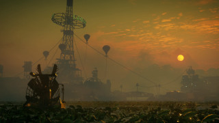 Tower hotairballoons sunset crops trees - hot air balloon free wallpaper