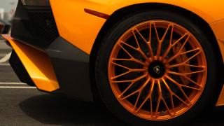 Yellow sports wheel parking bronze - other car free wallpaper