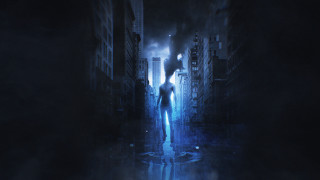 Man city street night flashlight - a flashlight free wallpaper