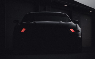 Garage car cobra night open - its light free wallpaper