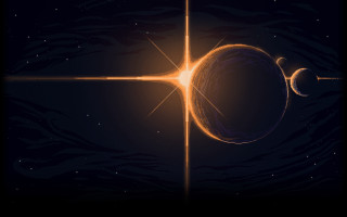 Star fire ring sun aurora - a star in the middle of it free wallpaper