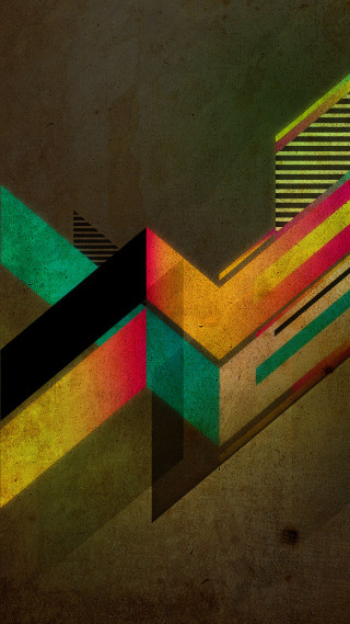 Colorful abstract geometric stripes surreal - a colorful abstract painting free wallpaper for mobile