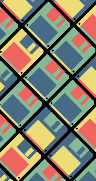 Colorful pattern black background red - surreal design free wallpaper for mobile