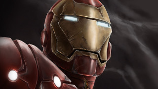 Ironman glowingeyes smokeybackground digitalpainting photorealism - anthony palumbo free wallpaper
