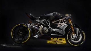 Motorcycle dark room yellow accents - extreme detail free wallpaper