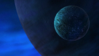 Blue planet night sky stars - a blue planet free wallpaper