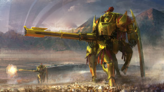 Giant robot gun crowd mecha - bayard wu free wallpaper