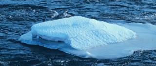 Iceberg shore waves blue beach - an iceberg free wallpaper