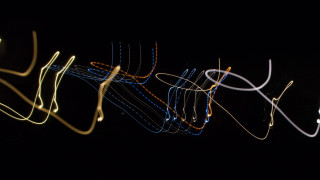 Blurry black background light lines - a blurry photo free wallpaper