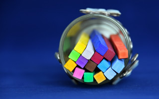 Colored wooden blocks jar pastel - pastell free wallpaper