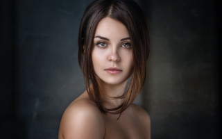 Elina karimova portrait bangs brown - large breast free wallpaper