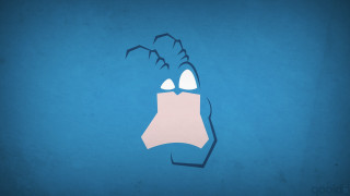 Paper cut hand face knife - a face free wallpaper for desktop