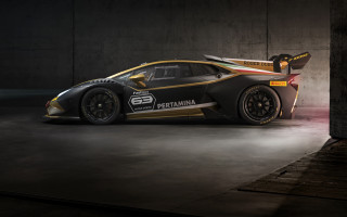 Black gold racecar garage 3d - race car free wallpaper