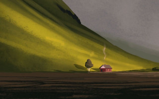 House hill tree background beach - edward hopper and james gilleard free wallpaper