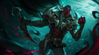 Horned man sword underwater armor - head and a sword free wallpaper