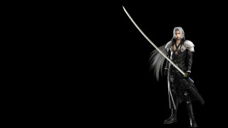 Sephiroth sword black outfit wings - his back free wallpaper for desktop