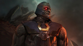Futuristic demon armor glowing red - apocalypse free wallpaper