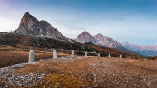 Mountain cemetery landscape ultrawide sky - a cemetery free wallpaper for desktop