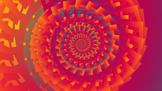 Circular red blue green generative - a green center free wallpaper for desktop