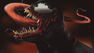 Black red monster sharp teeth - sharp tooth free wallpaper