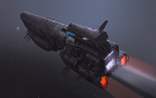 Sci fi spaceship beam red - a sci free wallpaper for desktop