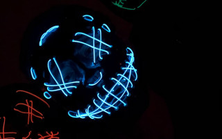 Neon glove cyberpunk biolu minescence - the dark free wallpaper