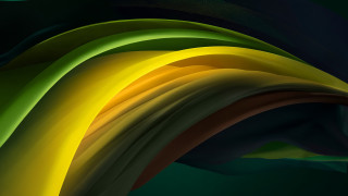 Colorful abstract wave green yellow - a colorful abstract painting free wallpaper for desktop