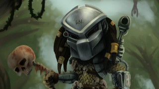 Forest helmet skull knife masks - digital art free wallpaper for desktop