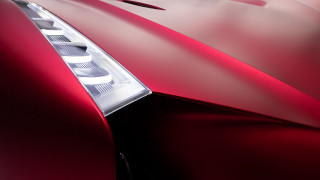 Red sports car hood light - ultra high detail free wallpaper