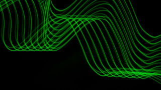 Green wave light raytraced volumetric - alfred manessier free wallpaper