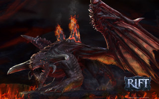 Dragon flamey head flamey tail - dragon art free wallpaper for desktop