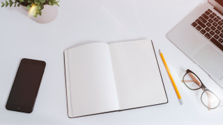 Notebook glasses cellphone laptop desk - a wireframe diagram free wallpaper