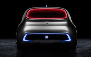Futuristic car red back blue - ue 5 free wallpaper