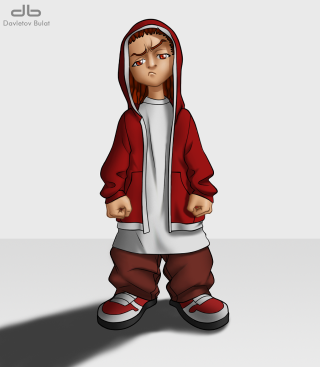 Cartoon person hoodie red jacket - a cartoon of a person free wallpaper