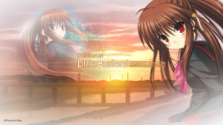 Girl long hair sunset little - llustration free wallpaper