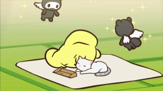 Cartoon cat dog sleeping rug - a rug free wallpaper