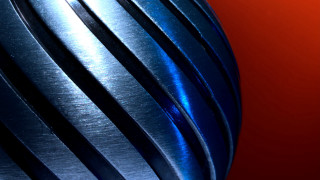 Metal object red background blue - a close up of a metal object free wallpaper