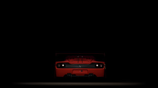 Red car dark hood lights - its hood free wallpaper for desktop