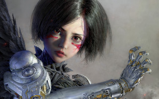 Woman gun bird redeye blackhair - cgstudio free wallpaper