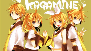 Anime girls blonde hair brown - a yellow shirt free wallpaper