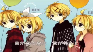 Anime characters balloons blue sky - word free wallpaper