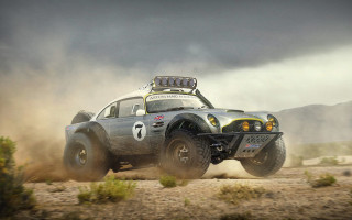 Desert truck dust mountains military - dust free wallpaper