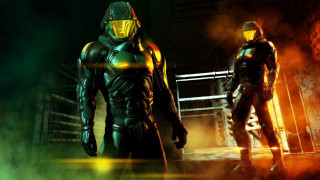 Futuristic suits smoke glowing helmet - futuristic suit free wallpaper
