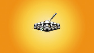 Yellow black white parody starwars - mouth free wallpaper for desktop